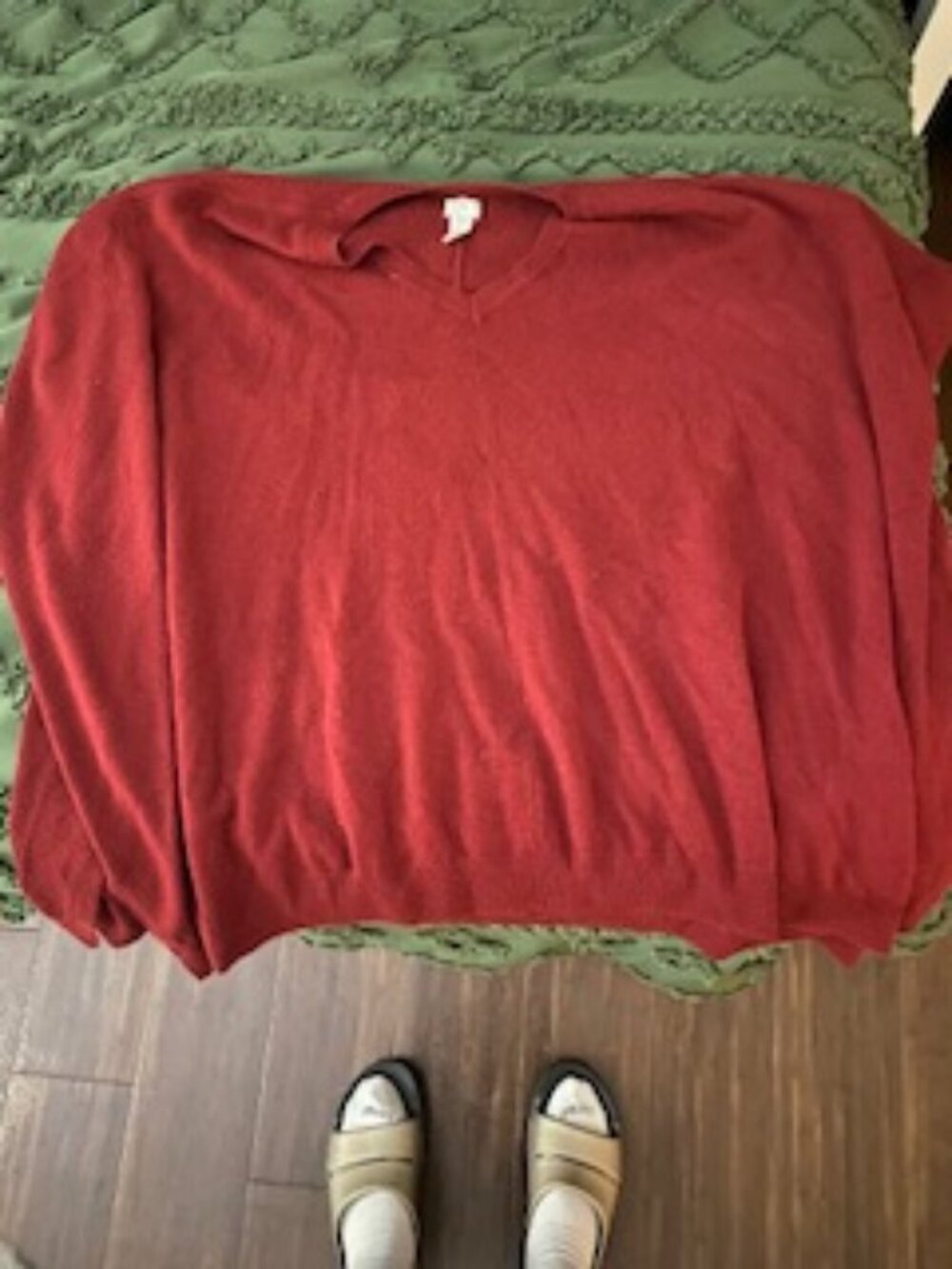 Sweater Poncho - dark Red. One Size - never worn!